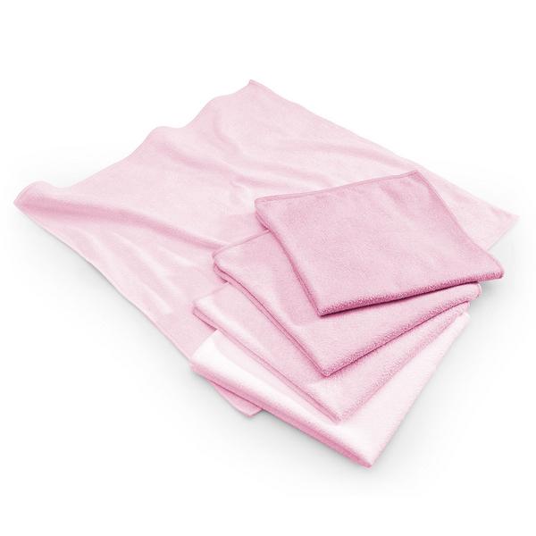 (10 adet) Mikrofiber Bez - Pembe - 40 x 40 cm