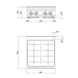 Fourneau à induction - 28kW