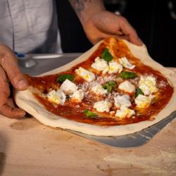 Pala per pizza - AZZURRA - Alluminio - 360x360mm - perforata