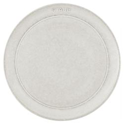 STAUB | Dining Line Ceramic Flat Plate – Ø 20 cm - White Truffle