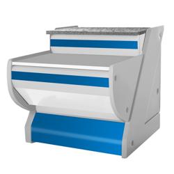 Checkout Counter - Granite Worktop - 800 mm Depth - Unrefrigerated - Blue Front Panel - Fits KRM