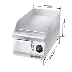Plancha eléctrica - lisa (1,6 kW)