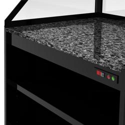 Commercial Heated Display Counter - 1800 mm – Heated Granite Plate – LED – 230V