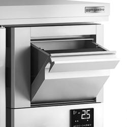 Ψυγείο πάγκος συντήρησης PREMIUM PLUS - 1960x600 mm - 520 λίτρα - 3 πόρτες, πλάτη ανύψωσης & εκκενωτής καφέ