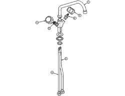 Rubinetto Miscelatore Monoforo Monocomando 1000 - con bocca girevole - 250mm