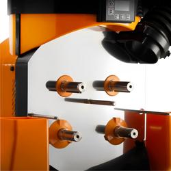 Електрична соковижималка для апельсинів - з охолодженням, автоматичною подачею фруктів, зберіганням соку та підставкою - Помаранчева