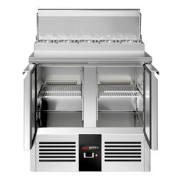 Zubereitungstisch Mini PREMIUM - 900mm - 2 Türen - 5x GN 1/6