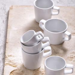 (6 kom) WHITE DELIGHT - Šalica za juhu - Ø 100 mm - 300 ml - bijela