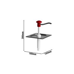 Kastikeannostelija - 2,0 l - 165x180x300 mm - yhteensopiva GN 1/6 -astiaan kanssa - ilman säiliötä