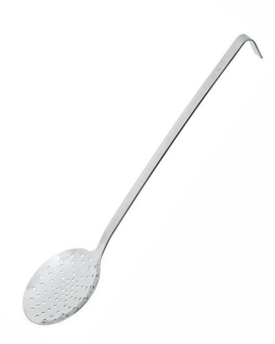 Écumoire inox - Ø 81mm - Longueur du manche : 290mm - Acier inoxydable - ronde