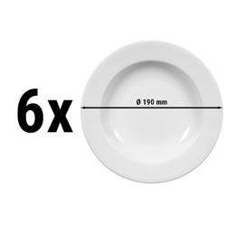 (6 kpl) Seltmann Weiden - Salaattilautanen - Ø 190mm - Valkoinen/Uni