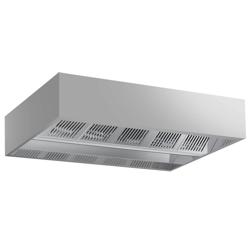 Hotte de plafond à induction - 2800 mm - sans moteur - avec filtre