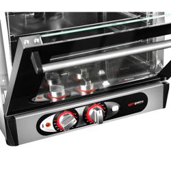 Elektromos légkeveréses sütő párásítással - manuális - 4x 450x340 mm - tart.: 4 tepsi