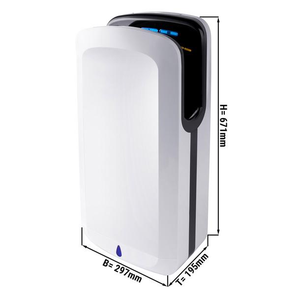 (2 uds) Secador de manos automático por sensor y luz UV - Blanco