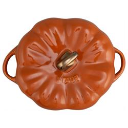 STAUB | CERAMIQUE - طنجرة كوكوت - بقطر 120 مم - على شكل يقطينة - سيراميك - لون القرفة