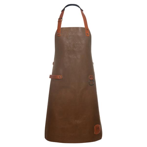KARLOWSKY | Kožna bib pregača - Toffee