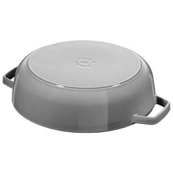 STAUB | BRAISERS - قدر تحميص بهيكل قطرة تشيستيرا - 240 مم - حديد زهر - رمادي غرافيت