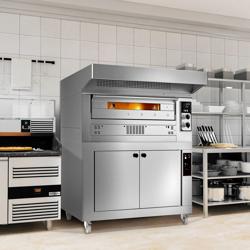 Commercial | ANTONIO series Electric Pizza Oven, 1 Deck – 9× Ø33 cm - 400°C - 22.4 kW - Proofer + hood incl. - Soft‑close