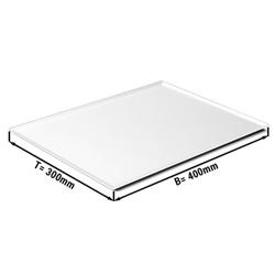 Vassoio da presentazione - Polipropilene - 400x300x8mm - Bianco