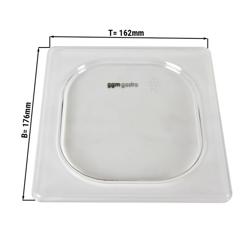 (6 Stück) Polycarbonat GN-Deckel 1/6 - clear