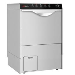 Lavabicchieri professionale - Meccanica (elettromeccanica) - 5,00kW - Cesto 40x40 - con dosatore detergente, dosatore brillantante & pompa di scarico