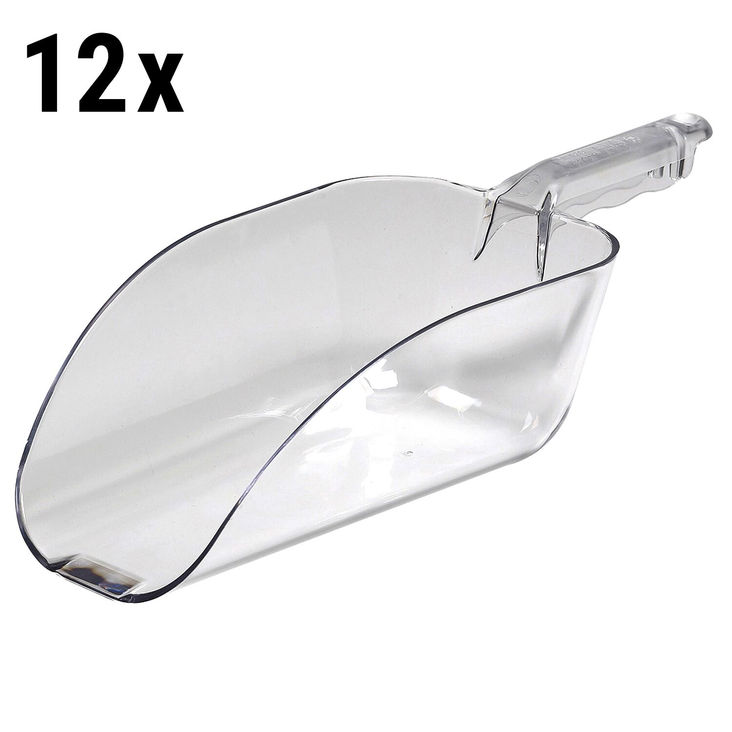 (12 pièces) CAMBRO | CAMWEAR® – Pelle en polycarbonate – 1800 g – Transparent