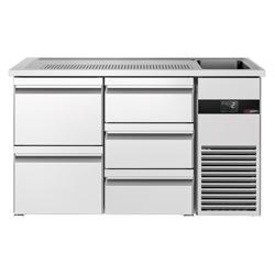 Barkoelkast PREMIUM - 1550x700mm - 5 laden & 1 lade
