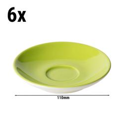 (6 pcs) BART COLOUR CAFE - Espresso saucers - Ø110mm - Lime