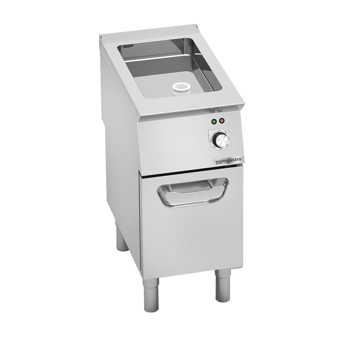 Braisière électrique multifonctions - 4,8kW - 11,5litres - 400mm - 1 fond rainuré fixe