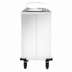 Tellerspender - beheizt - 2 kW - mit Rollen - 100 Teller