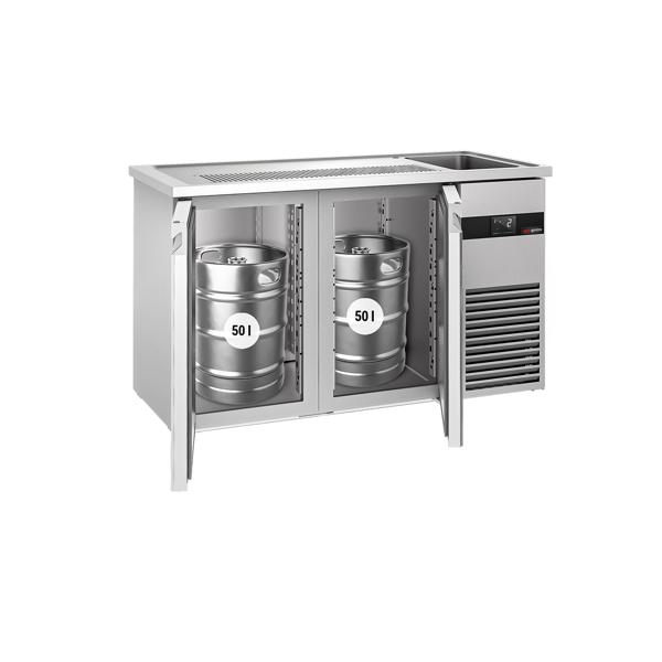Bira Tezgahı  PREMIUM - 1550x700mm  - 2 Kapılı