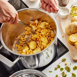 DEMEYERE | Industry 5 Stock Pot with Lid – Ø240 mm – For Soup & Broth, Energy‑Efficient Heat – 18/10 Stainless Steel – Induction Ready