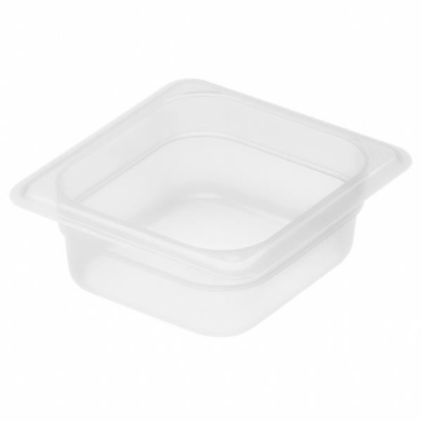 (6 pièces) CAMBRO | Contenants GN 1/6 en polypropylène – laiteux – hauteur : 65 mm         