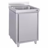 Mueble fregadero de acero Inox. ECO - 0,6 m - 1 cubeta - L 40 x A 40 x P 25 cm