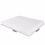 Planche à découper antidérapante - 300x500mm - Épaisseur: 20mm - Conforme HACCP - PEHD 500 - Blanc