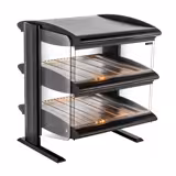 Commercial Heated Display Cabinet – 710 mm – 1.02 kW – with 2 Shelves – Shelves Separately Controllable – LED Lighting