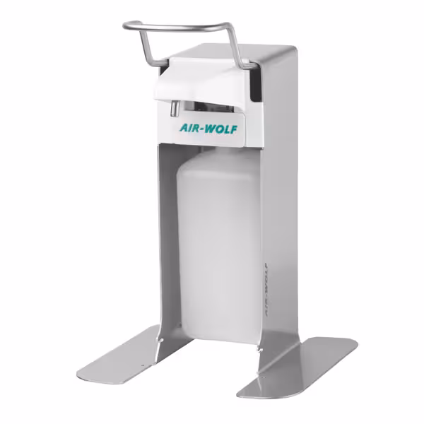 AIR-WOLF | Saippua- ja desinfiointiaine annostelija käyttövivulla - 500ml - ruostumaton teräs