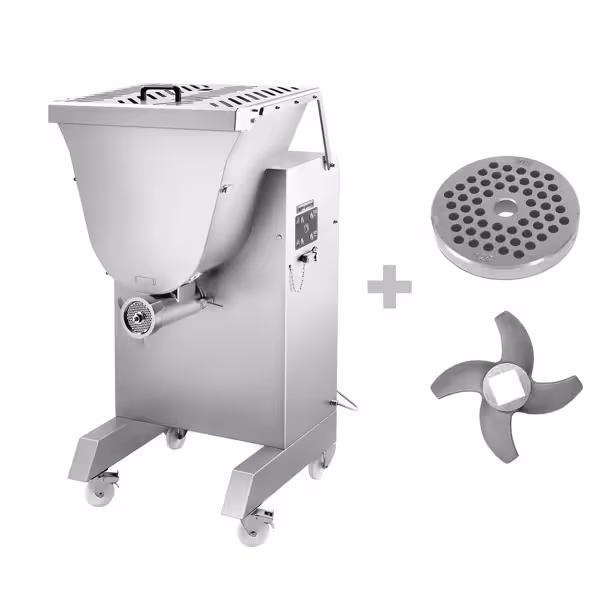 Elektrisk köttkvarn - 1000-1200kg/h - 5,1 kW