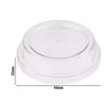 (6 szt.) Pokrywa - FRIDA - Transparentna - Ø90mm - 90x90x25mm - kompatybilny z 4930#6 & 84931#6