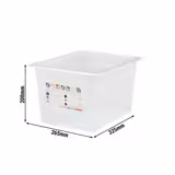 (6 Stück) CAMBRO | SafeTrak - Polypropylen-Behälter GN 1/2 - Milchig - Höhe: 200mm