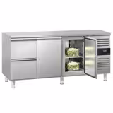 Balcão refrigerado ECO - 1795x700mm - 417L - 2 portas; 2 gavetas GN 1/1 - GN 1/1 - -2 a +8°C