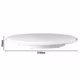 Platou tort - melamină - Ø 310 mm - rotund - Înălțime: 35 mm - alb