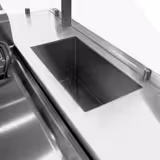 Stazione di cottura mobile - 1600x850mm - Altezza: 1170mm - incl. Cucina elettrica & Bain-marie