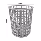 Panier à couverts - rond - Ø110mm - Gris