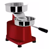 Hamburgerpers handmatige - Ø 150mm - RVS - rood