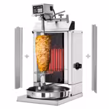 El Kebabgrill - 1,85 kW - max. 5 kg - inkl. 2 flügeltüren & fettsamlingsbehållare