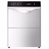 Lave-verres professionnel mini-à double paroi - Mécanique - 2,77kW - avec évacuation par gravité, pompe de liquide de rinçage