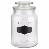 (6 pcs) Bocal - NOTE - 1 Liter - Transparent - incl. couvercle en verre avec joint