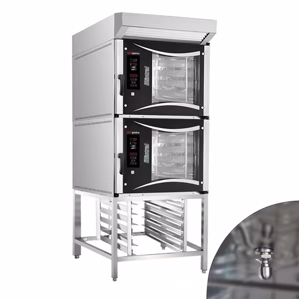 دو عدد فر برقی - همرفتی شیرینی پزی -  5xEN 60x40 دیجیتالی - به همراه هود و استند