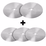 (5 pz) Coltello elettrico per kebab - Rotondo - Acciaio inox - Ø120mm - lama liscia - per kebab/döner